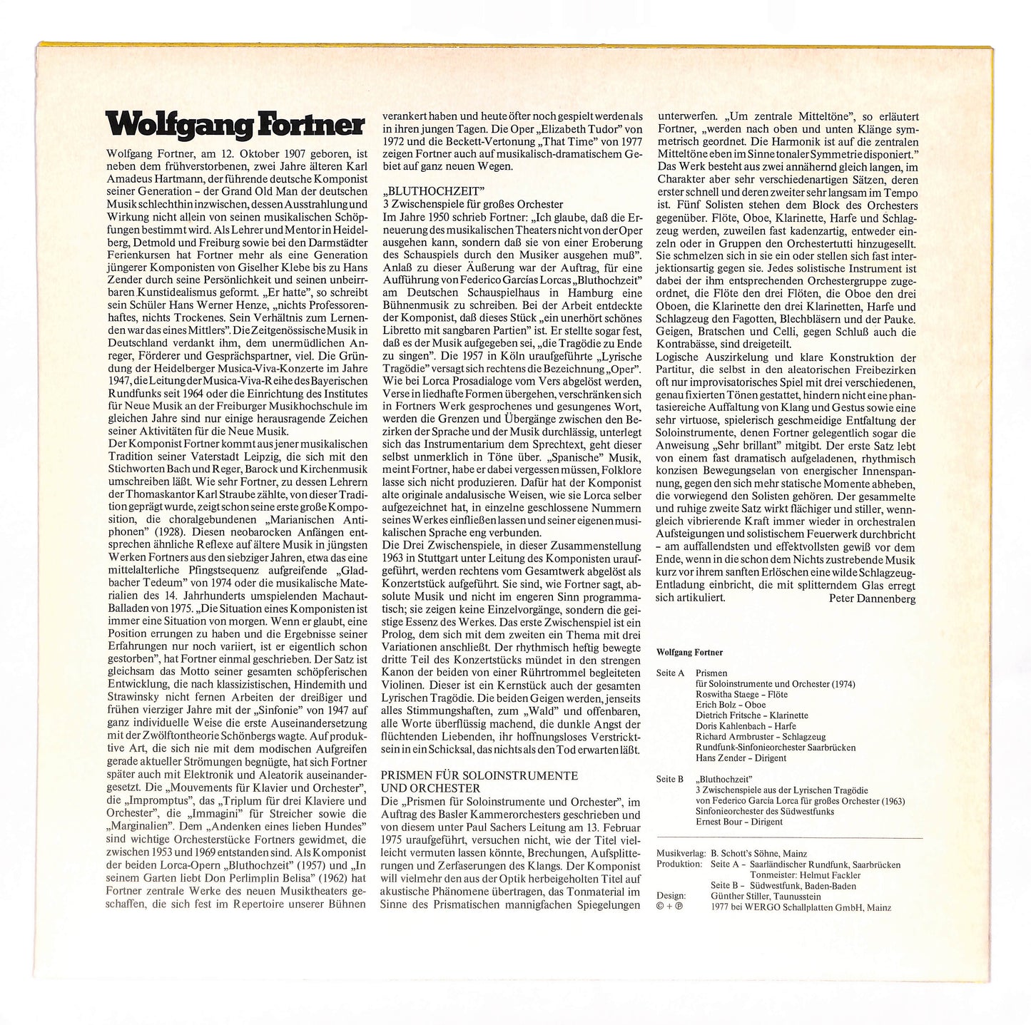 Prismen / Bluthochzeit (Zwischenspiele)