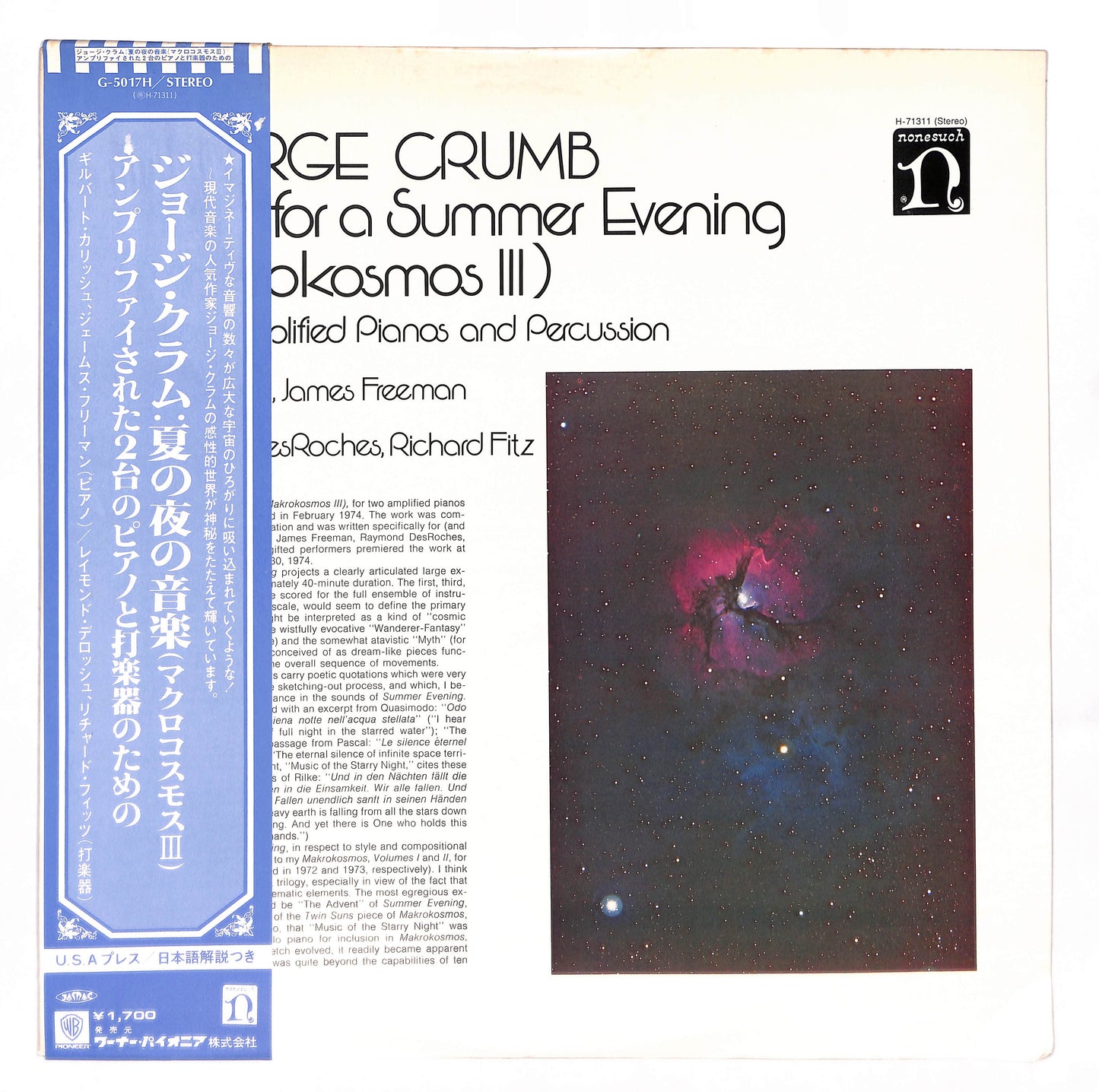 Music For A Summer Evening (Makrokosmos III)