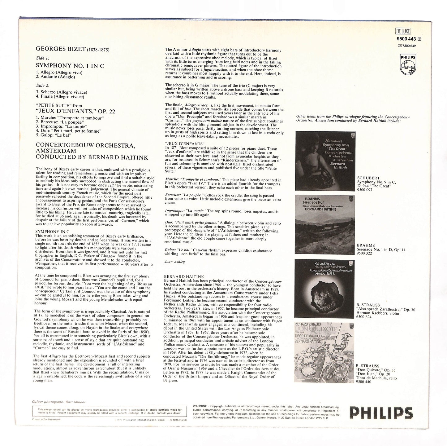 Symphony In C / "Jeux D'Enfants"