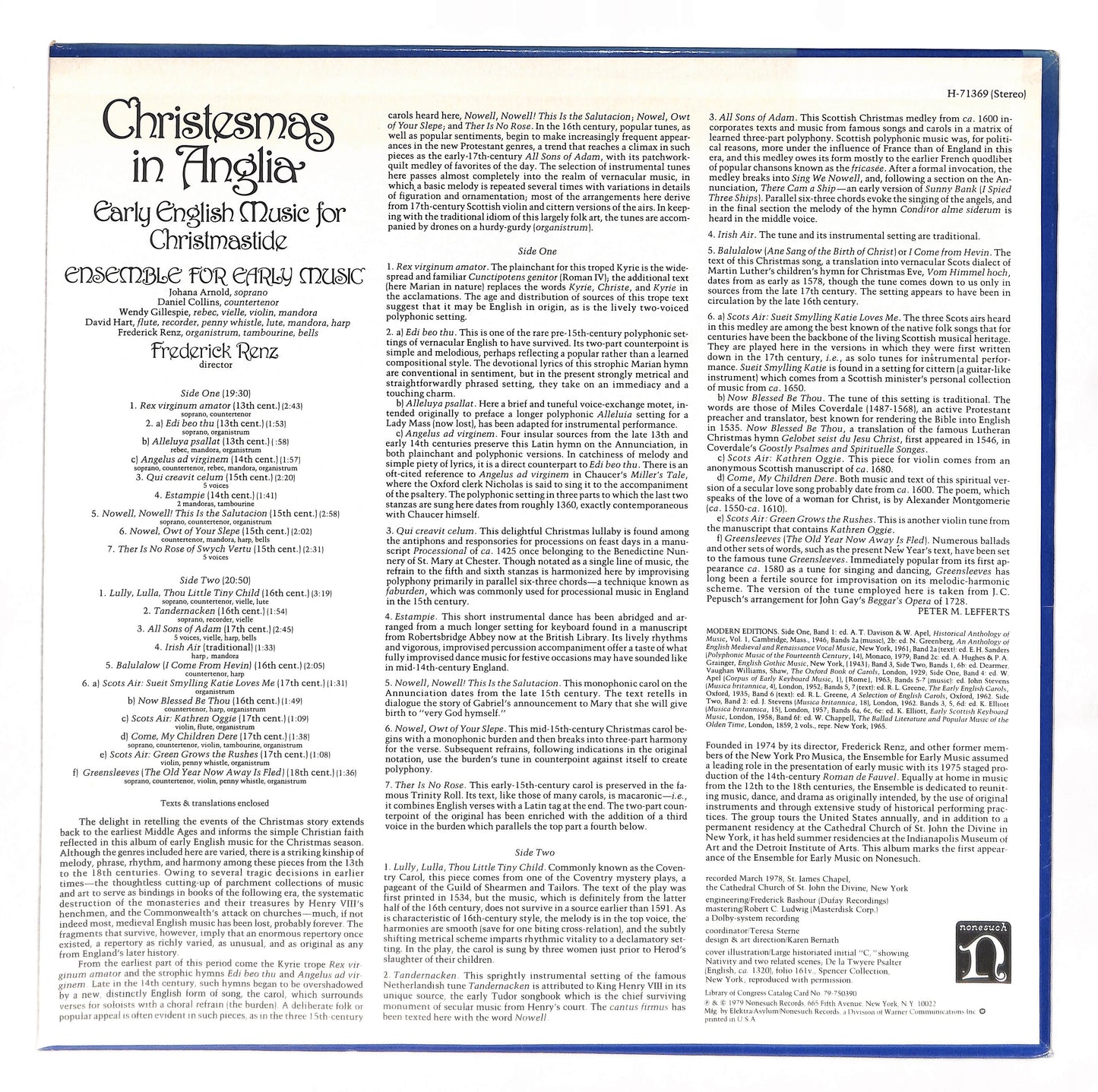 Christesmas In Anglia (Early English Music For Christmastide)