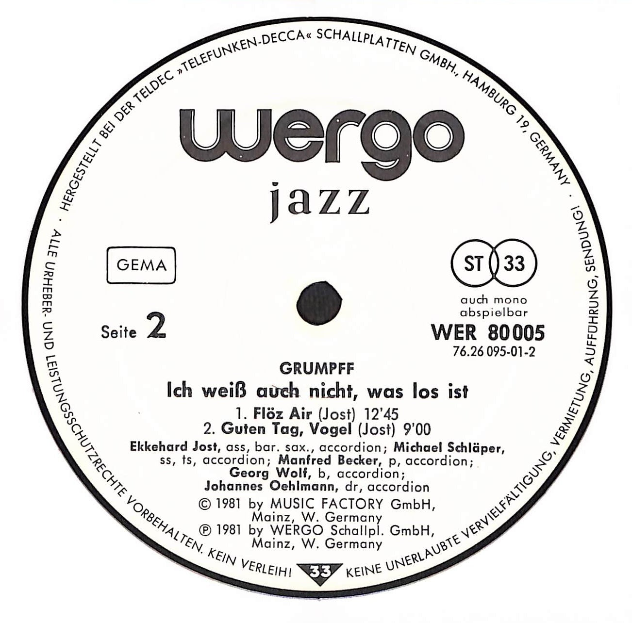 Ich Weiß Auch Nicht, Was Los Ist (Live In Der Fabrik)