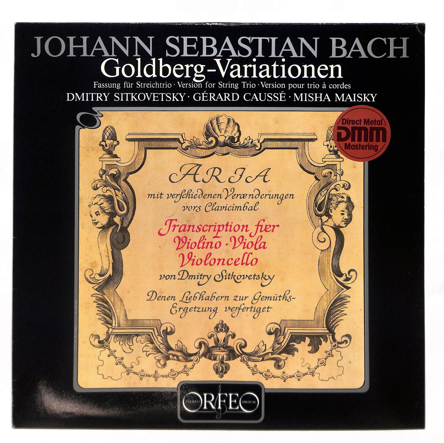 Goldberg Variationen - Fassung Für Streichtrio - Version For String Trio - Version Pour Trio A Cordes