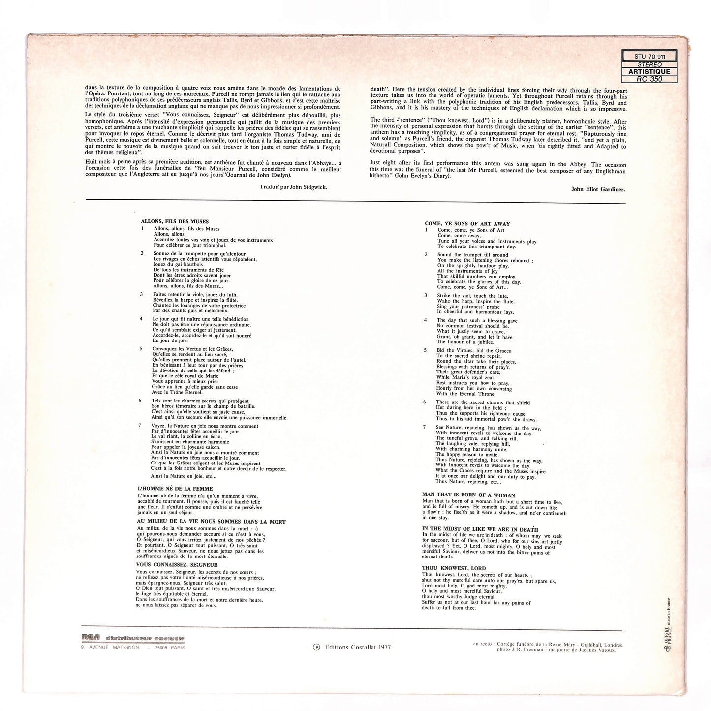 Music For Queen Mary