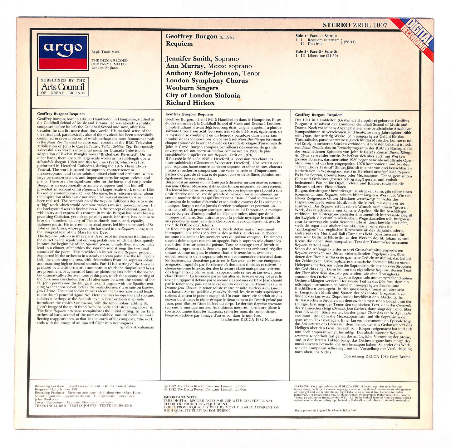 Geoffrey Burgon: Requiem