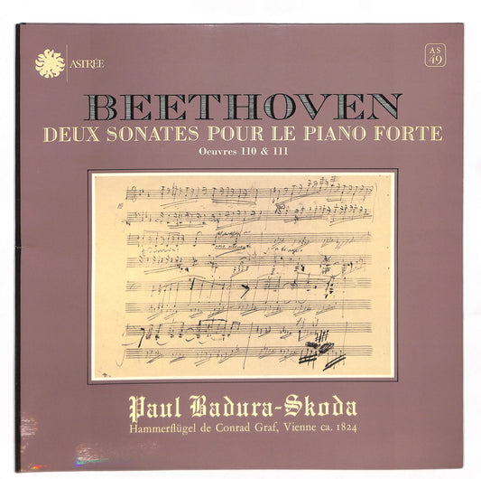 Deux Sonates Pour Le Piano-Forte - Oeuvres 110 & 111