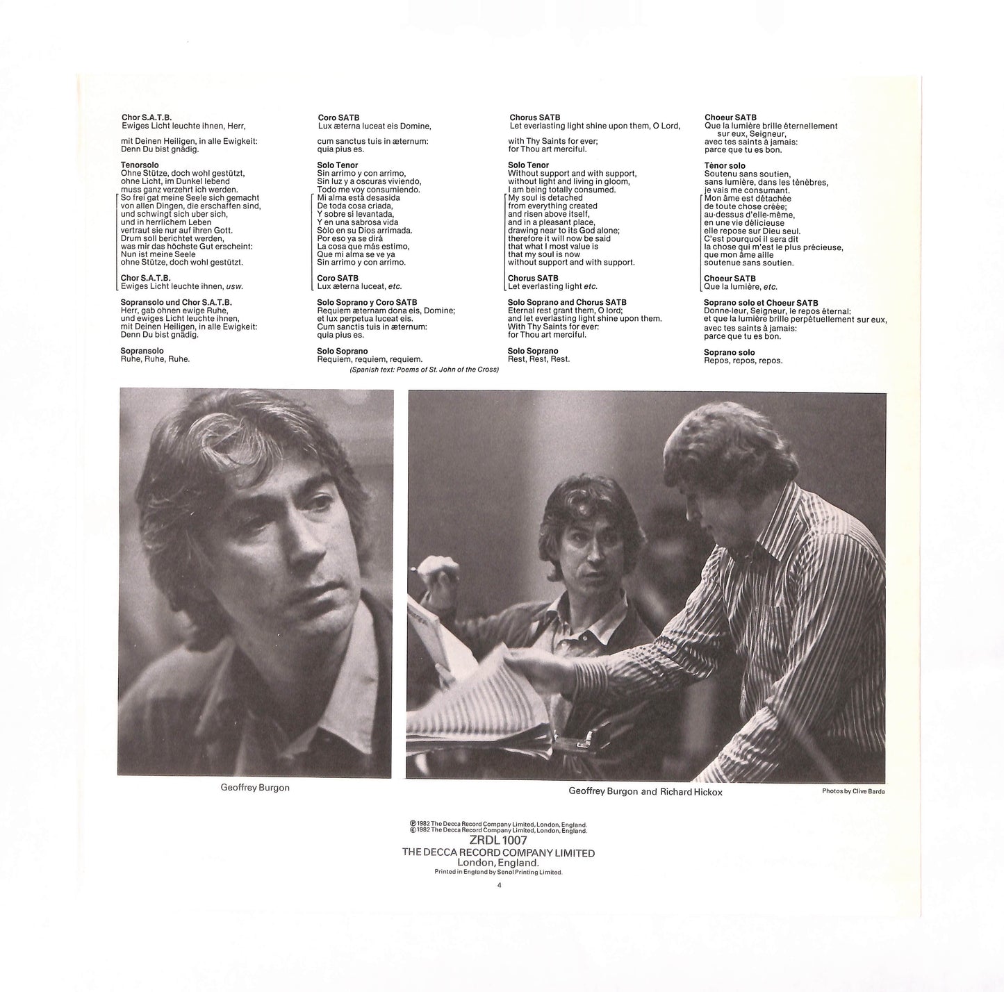 Geoffrey Burgon: Requiem