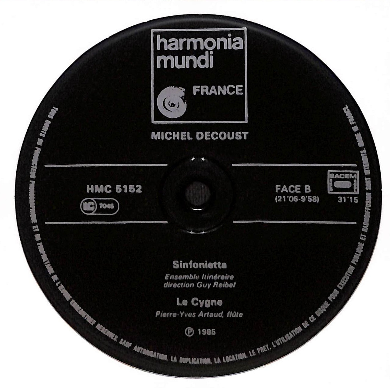 Relevé D'esquisse / Le Cygne / Sinfonietta