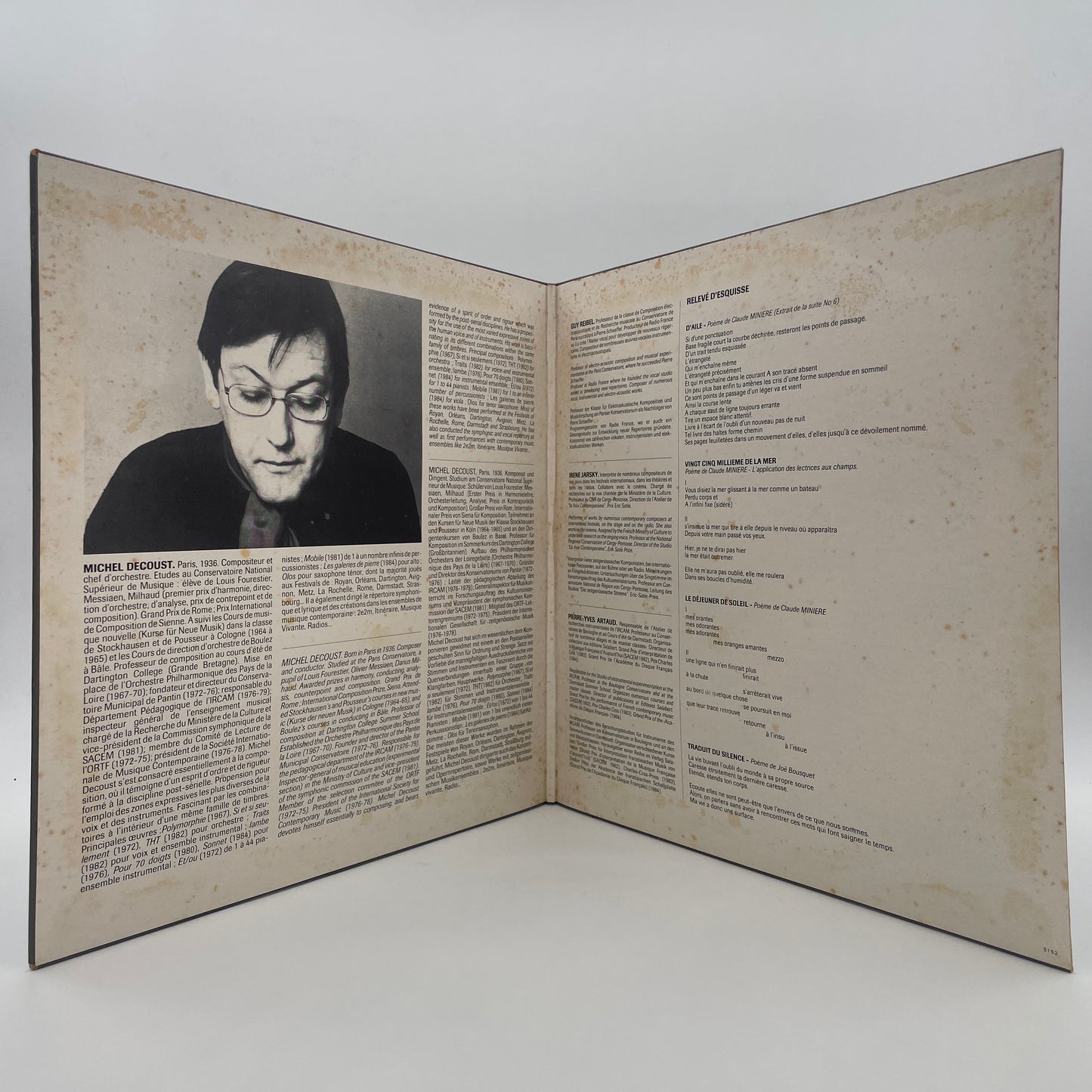 Relevé D'esquisse / Le Cygne / Sinfonietta