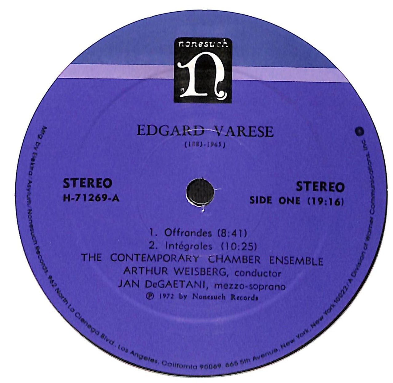 Offrandes / Intégrales / Octandre / Ecuatorial