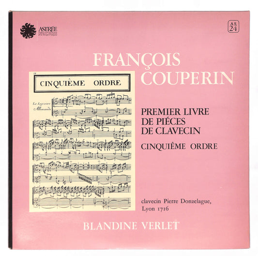 Premier Livre De Piéces De Clavecin - Cinquiême Ordre
