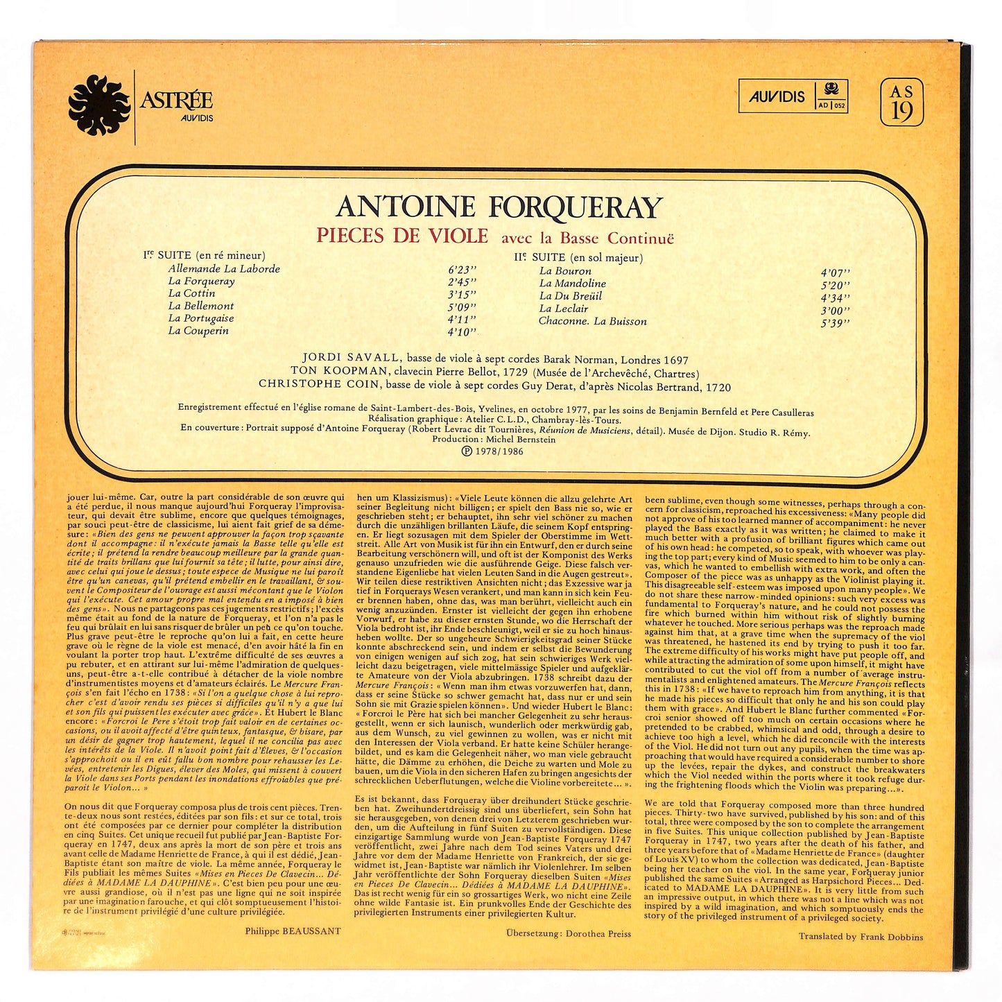 Pieces De Viole Avec La Basse Continuë: Tome I, I.re & II.e Suites