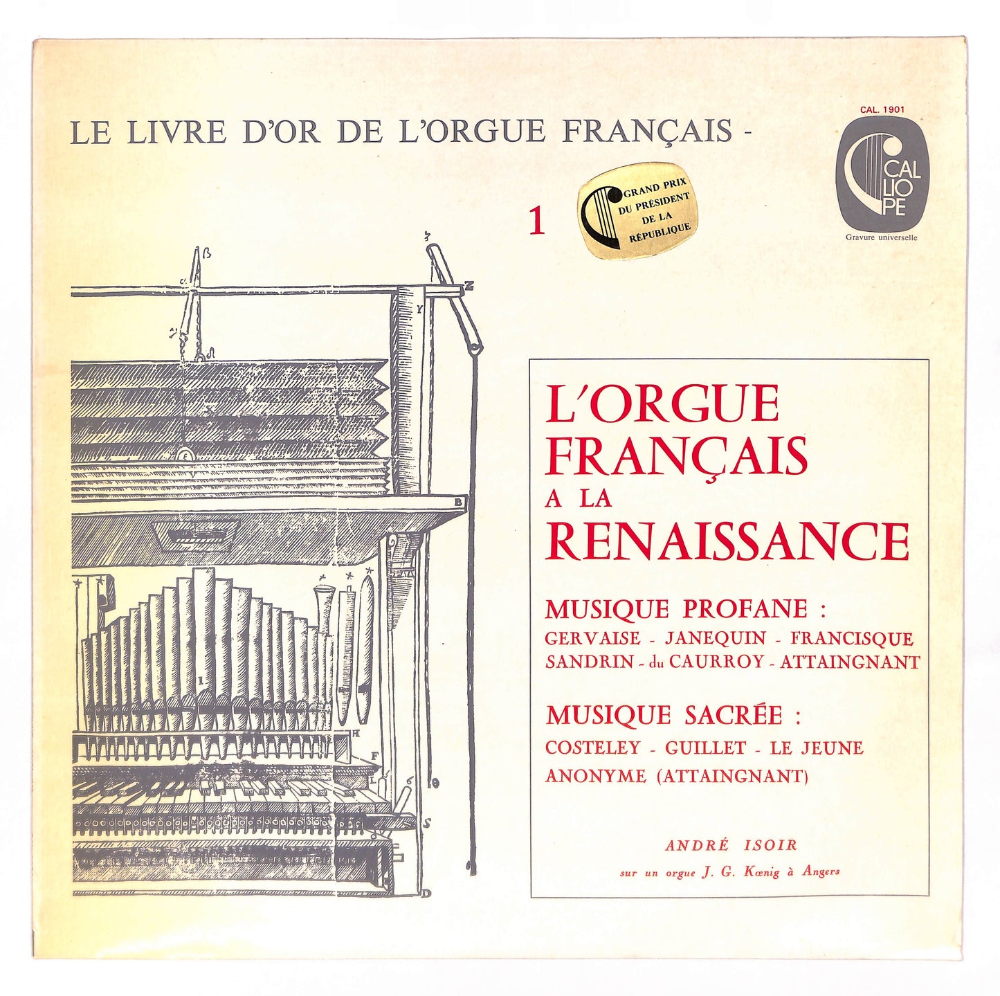 L'Orgue Français A La Renaissance (Musique Profane / Musique Sacrée)