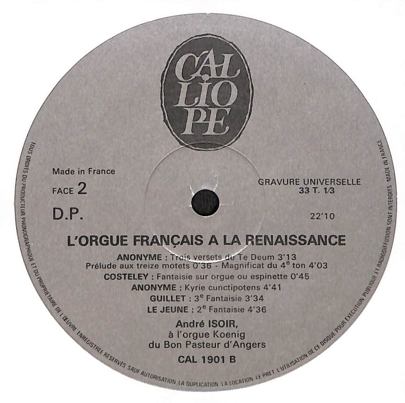 L'Orgue Français A La Renaissance (Musique Profane / Musique Sacrée)