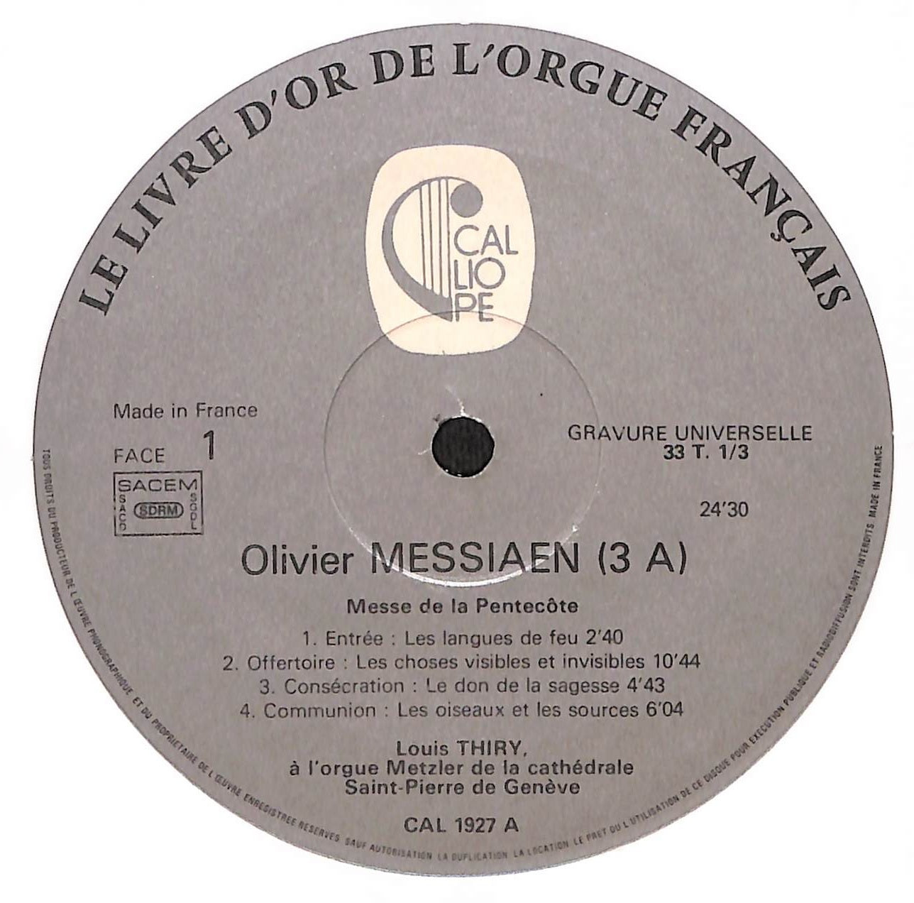 Messe De La Pentecôte / Apparition De L'Eglise Éternelle / Verset Pour La Fête De La Dédicace