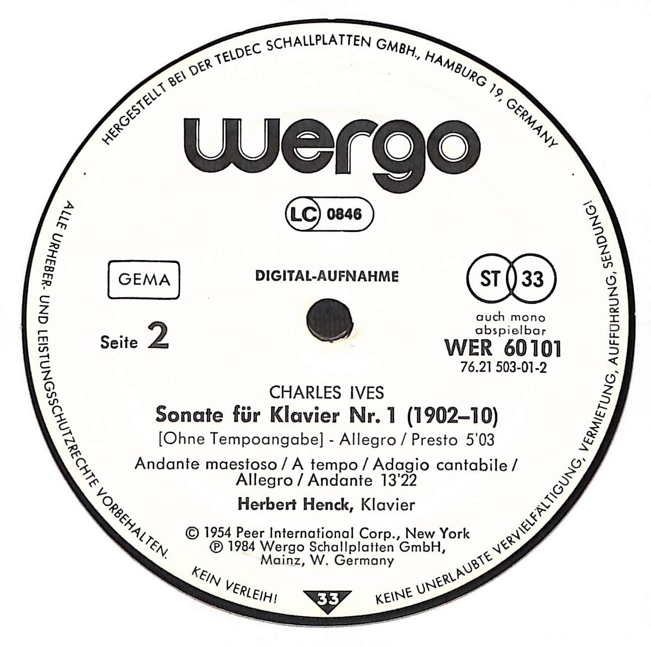 Sonate Für Klavier Nr. 1