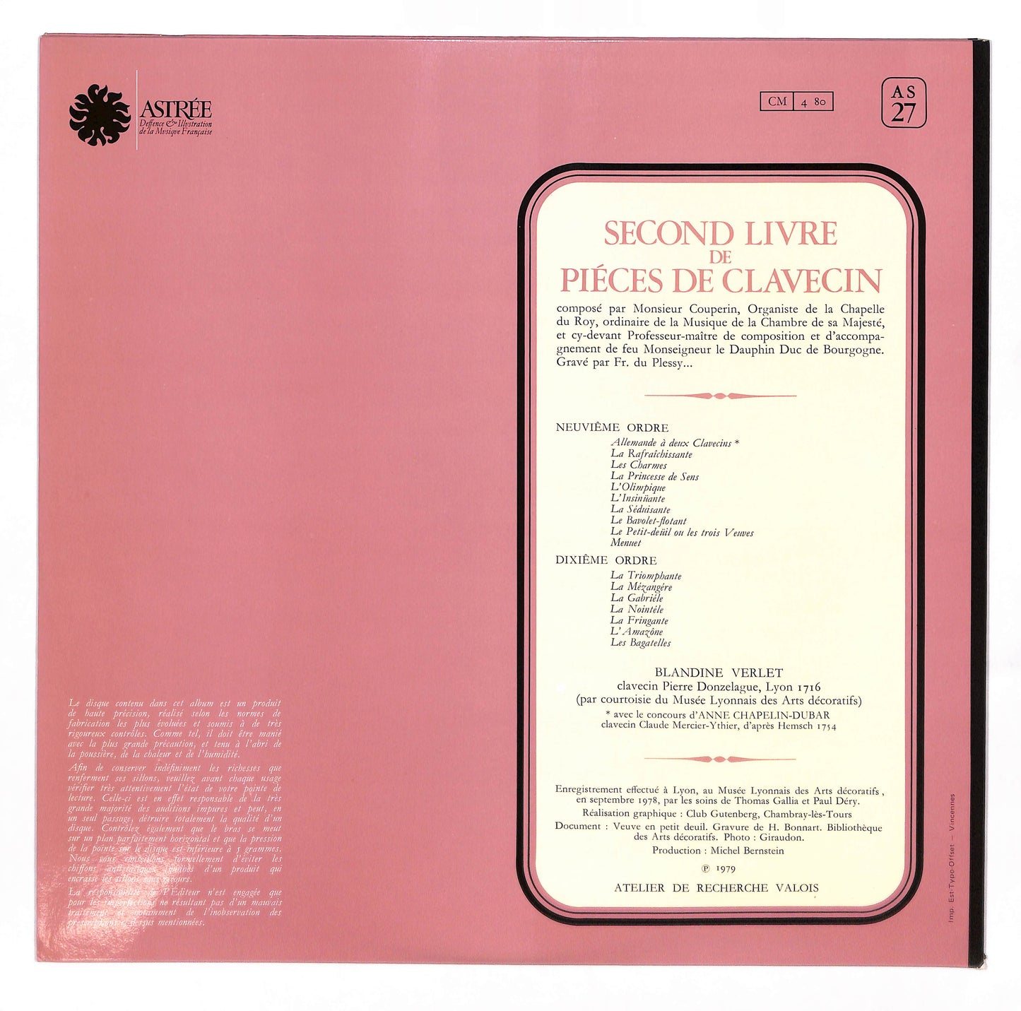 Second Livre De Pièces De Clavecin/Neuviême Et Dixiême Ordres