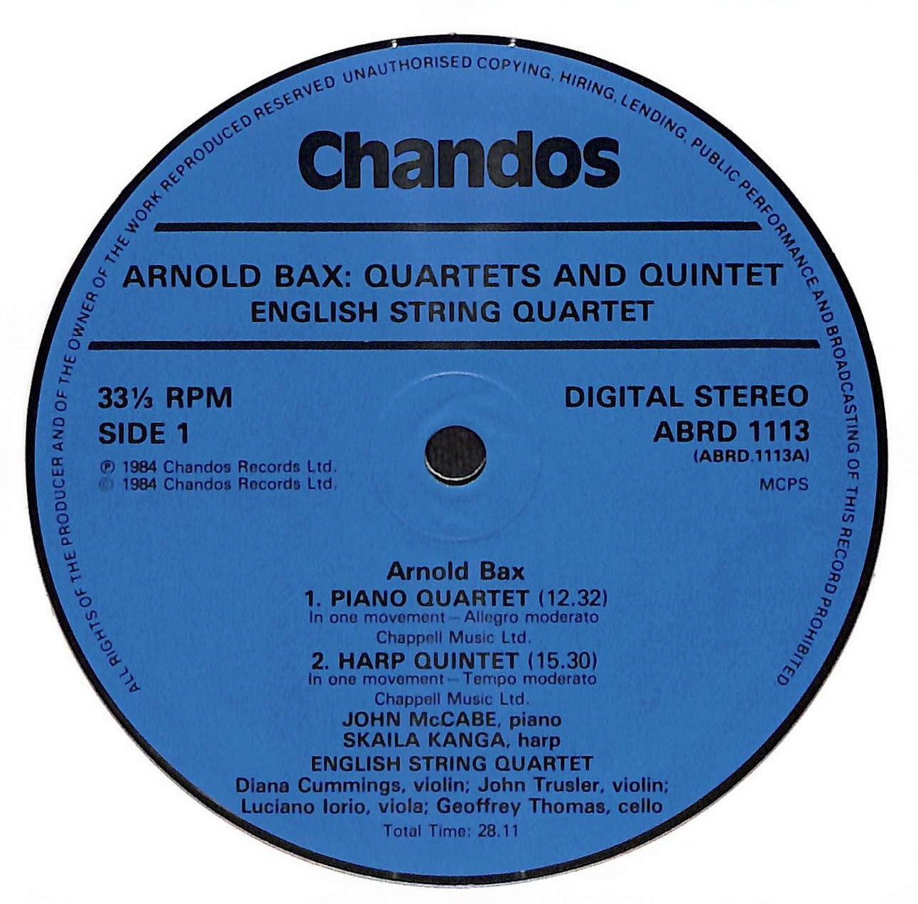 String Quartet No. 1 / Piano Quartet / Harp Quintet