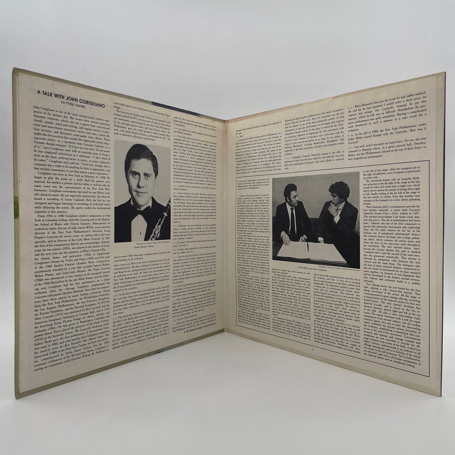 Concerto For Clarinet And Orchestra / Third Essay For Orchestra, Opus 47