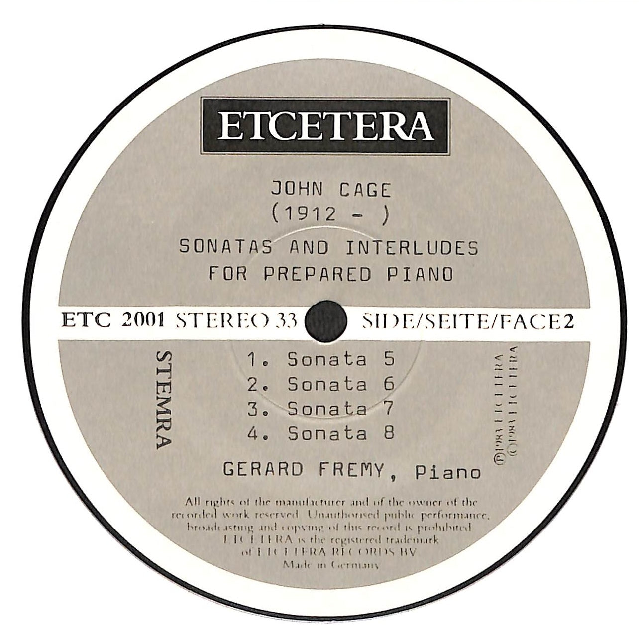 Sonatas & Interludes For Prepared Piano