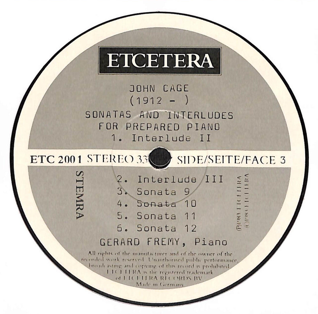 Sonatas & Interludes For Prepared Piano