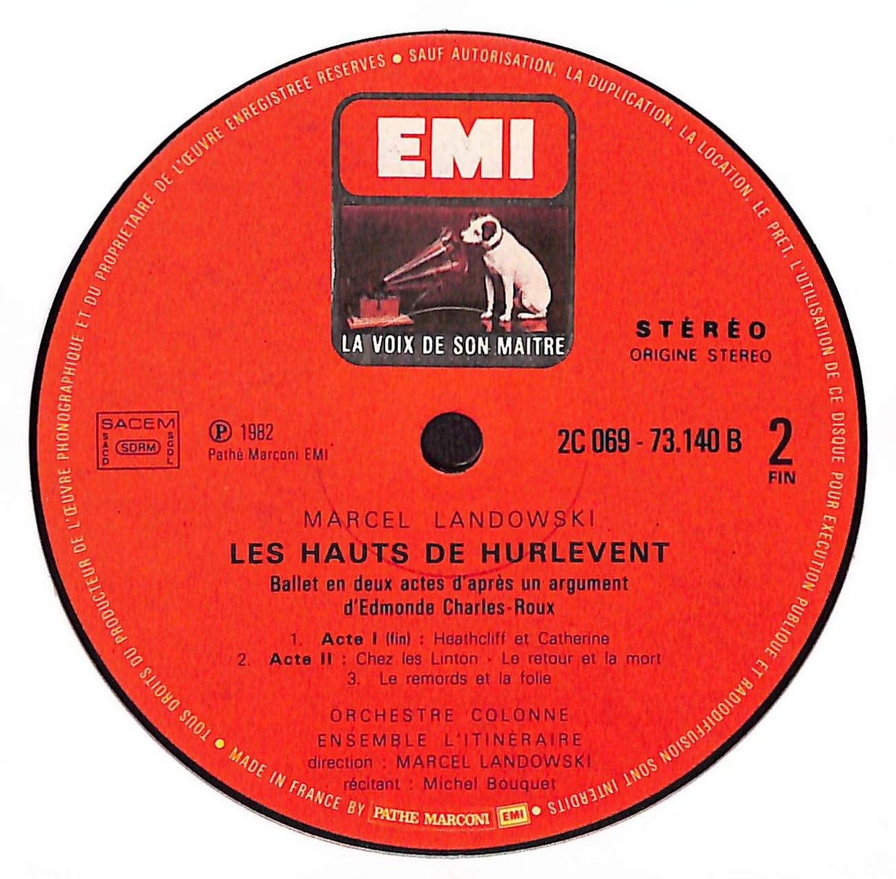 Les Hauts De Hurlevent "Histoire D'une Passion" / Ballet De Roland Petit Sur Un Argument D' Edmonde Charles-Roux D'après L'Œuvre D' Emily Brontë