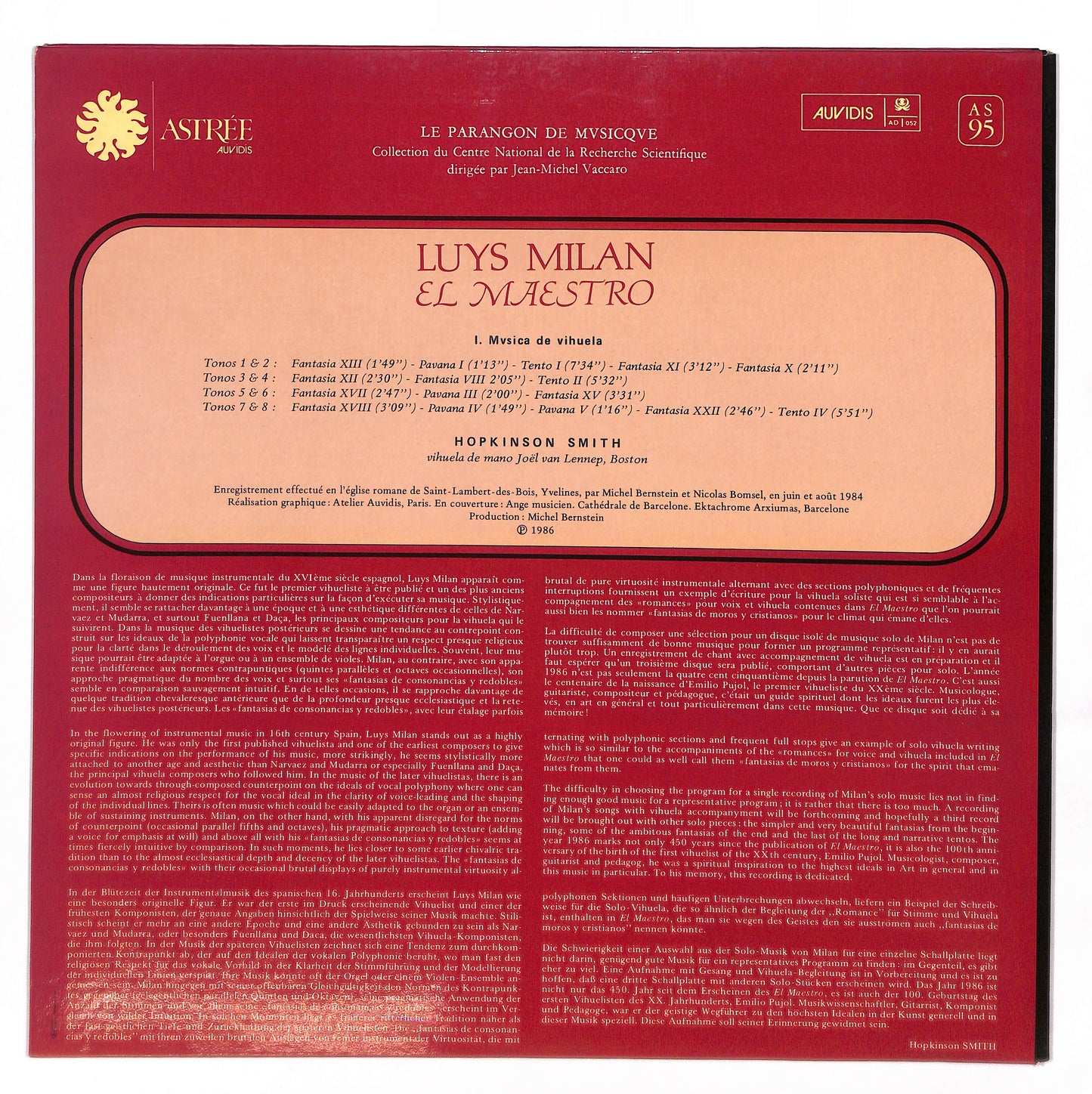 El Maestro 1536, I. Musica De Vihuela