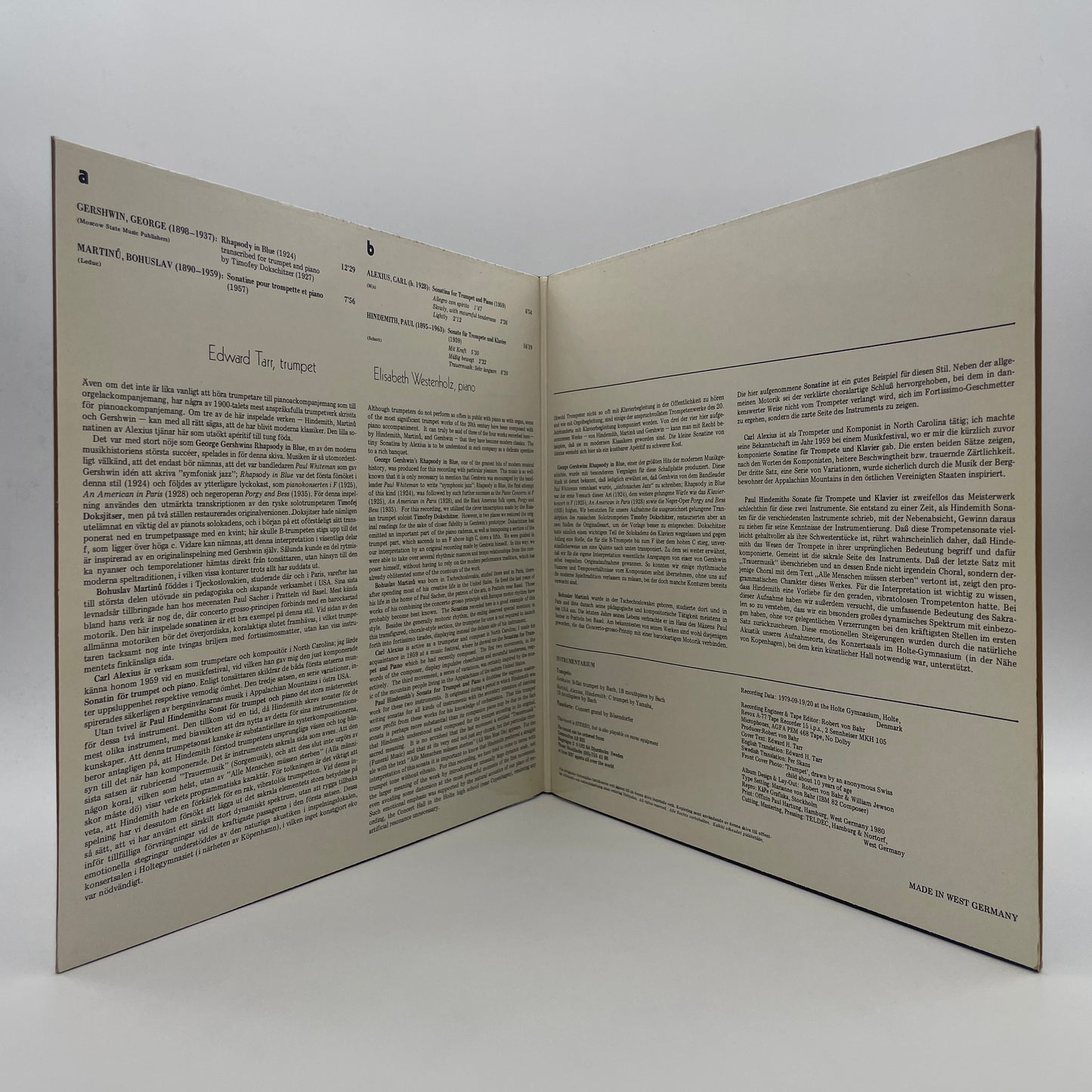 Rhapsody In Blue / Sonatina / Sonatina / Sonata (For Trumpet And Piano)