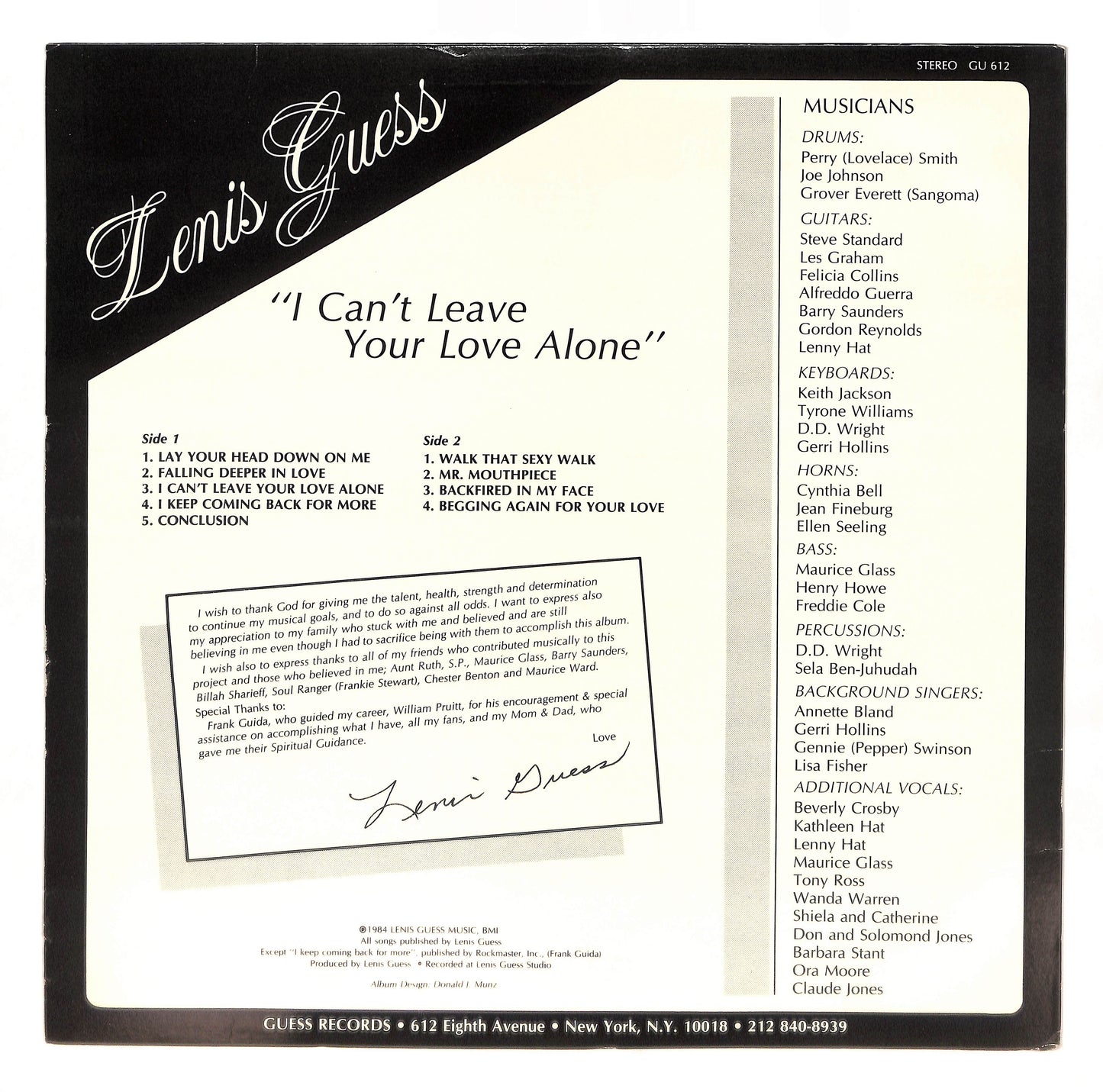 I Can't Leave Your Love Alone