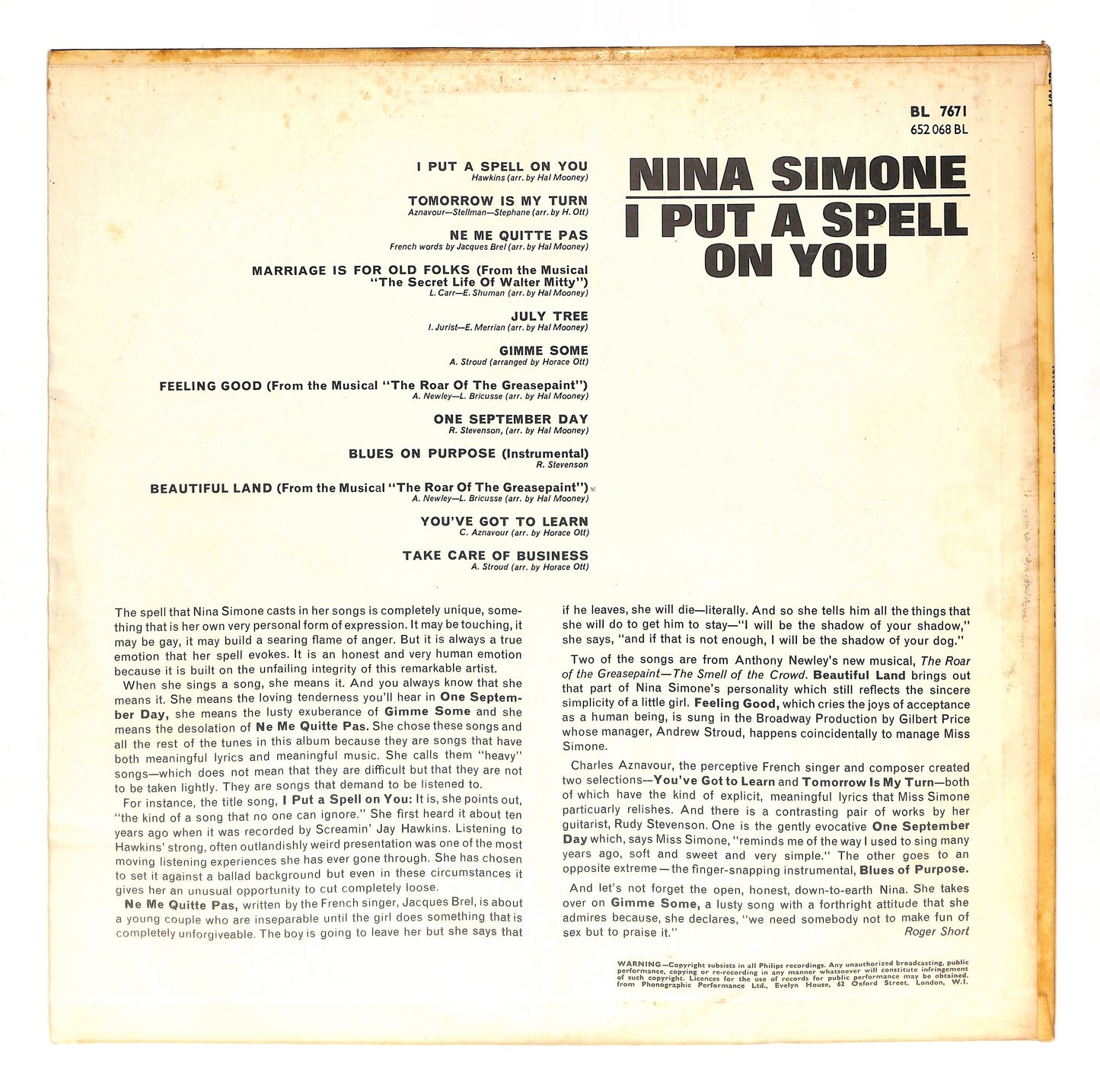 I Put A Spell On You