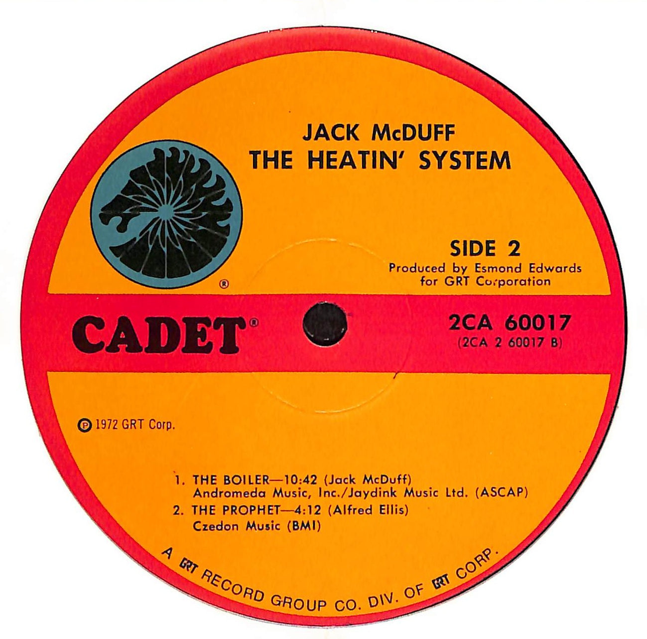 JACK McDUFF / The Heatin' System (1972) 紙ジャケ ジャック