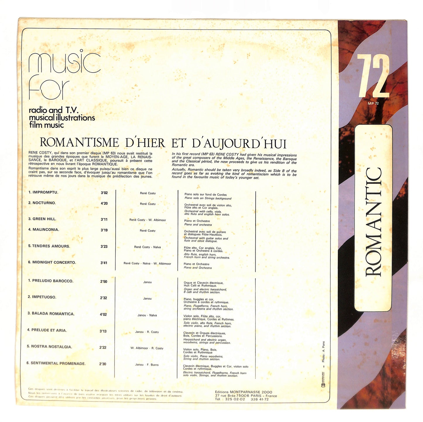 Romantisme D'Hier Et D'Aujourd'hui