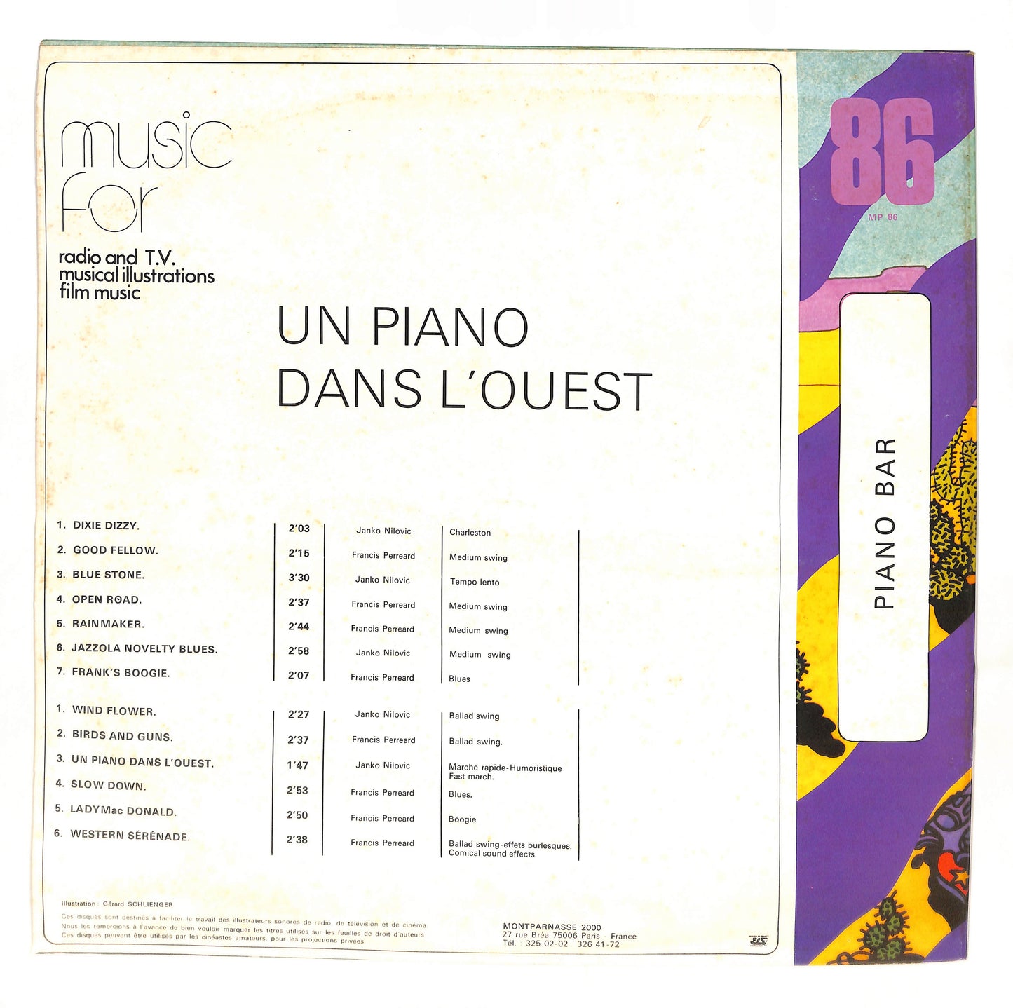 Un Piano Dans L'Ouest