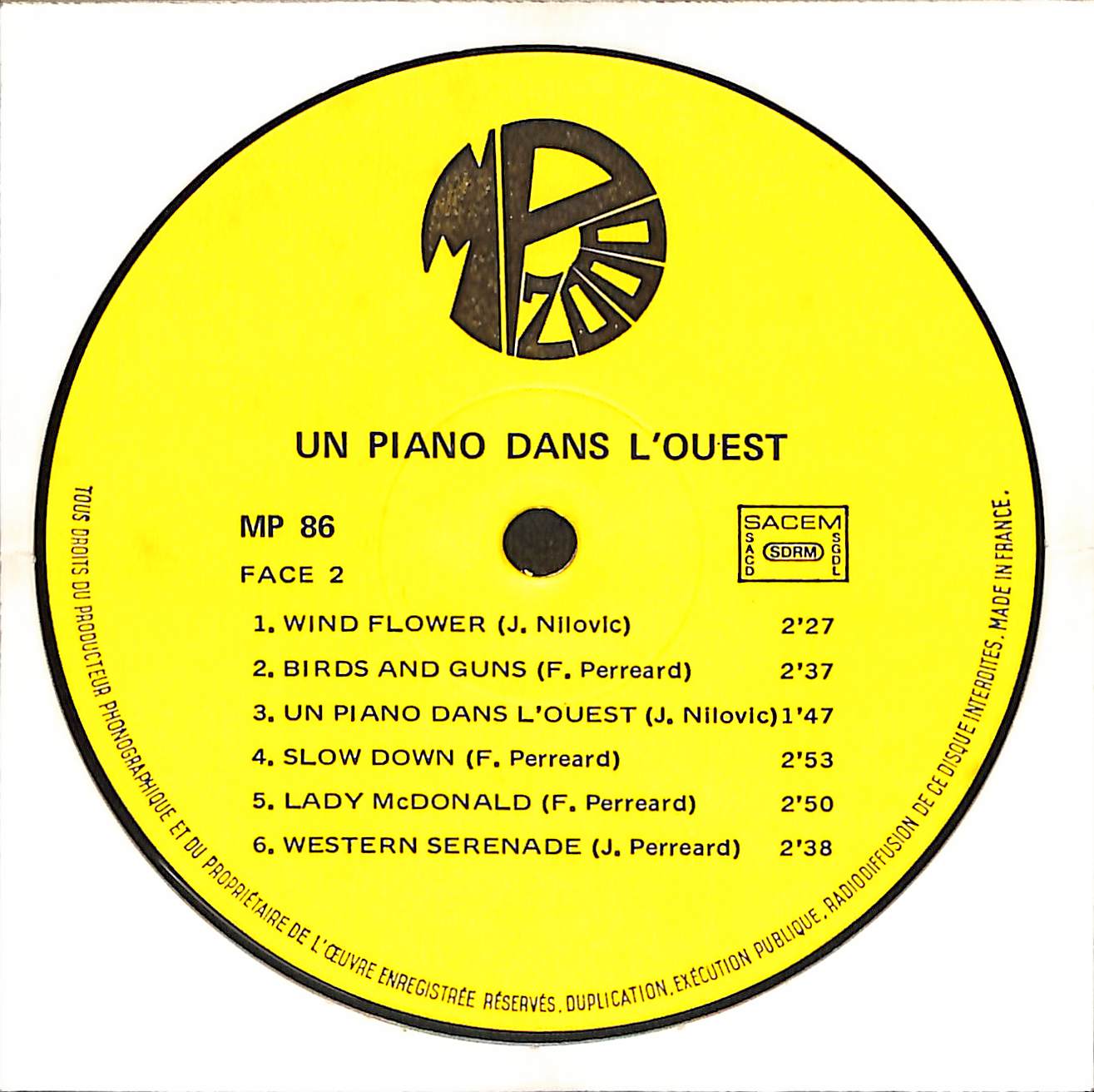 Un Piano Dans L'Ouest