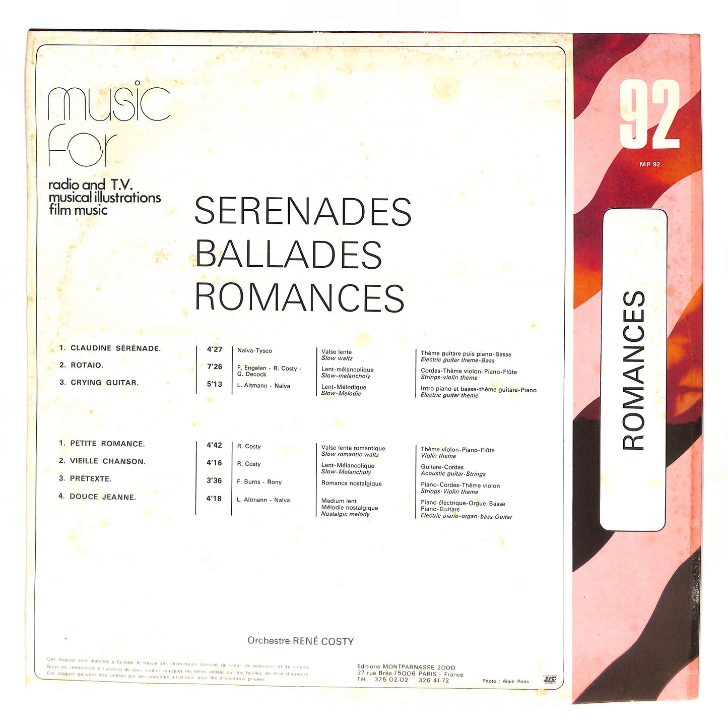 Sérénades, Romances, Ballades