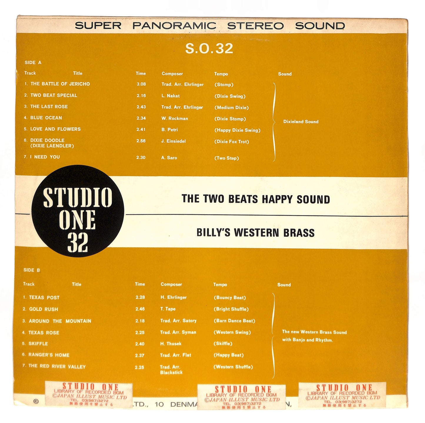 The Two Beats Happy Sound / Billy's Western Brass