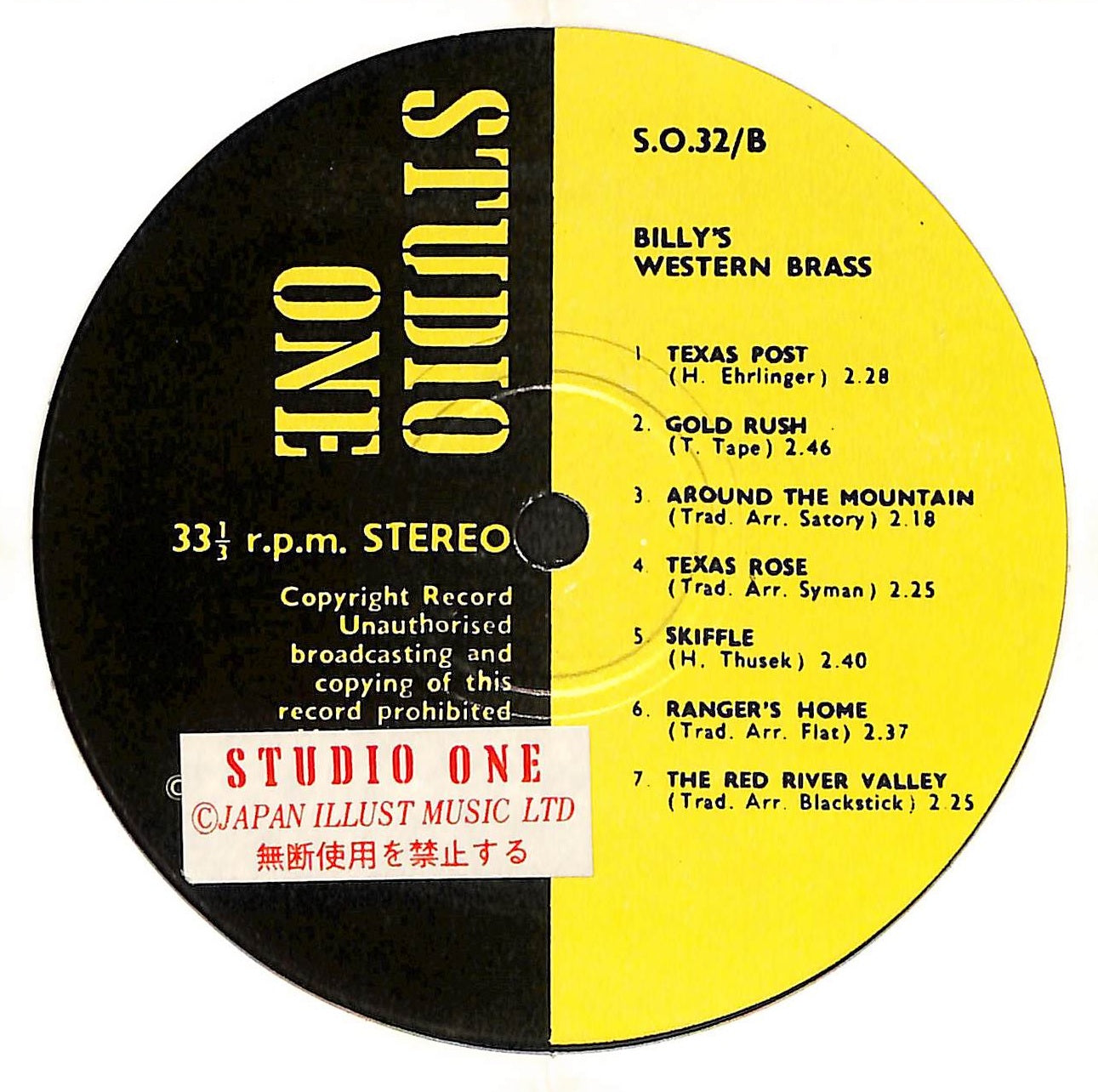 The Two Beats Happy Sound / Billy's Western Brass