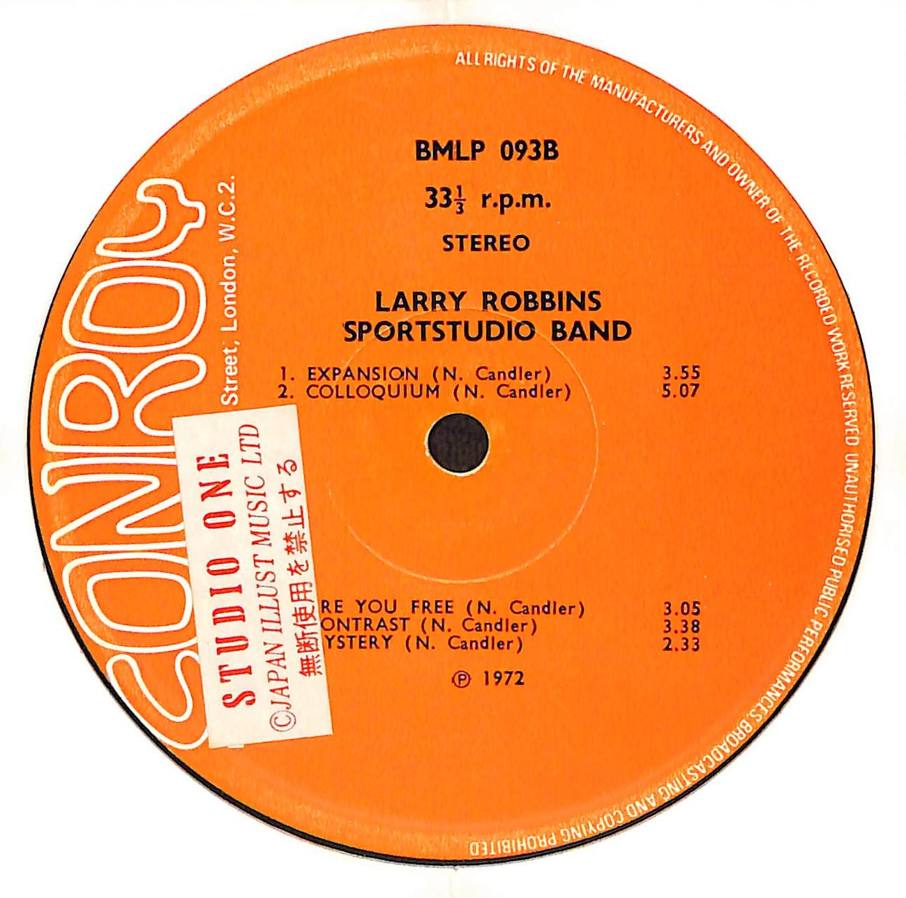 Larry Robbins Sportstudio Band