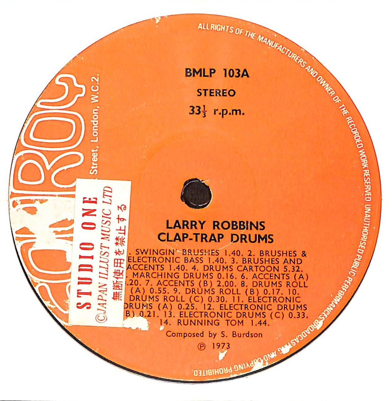 Larry Robbins' Clap-Trap Drums / Larry Robbins' Drum Band