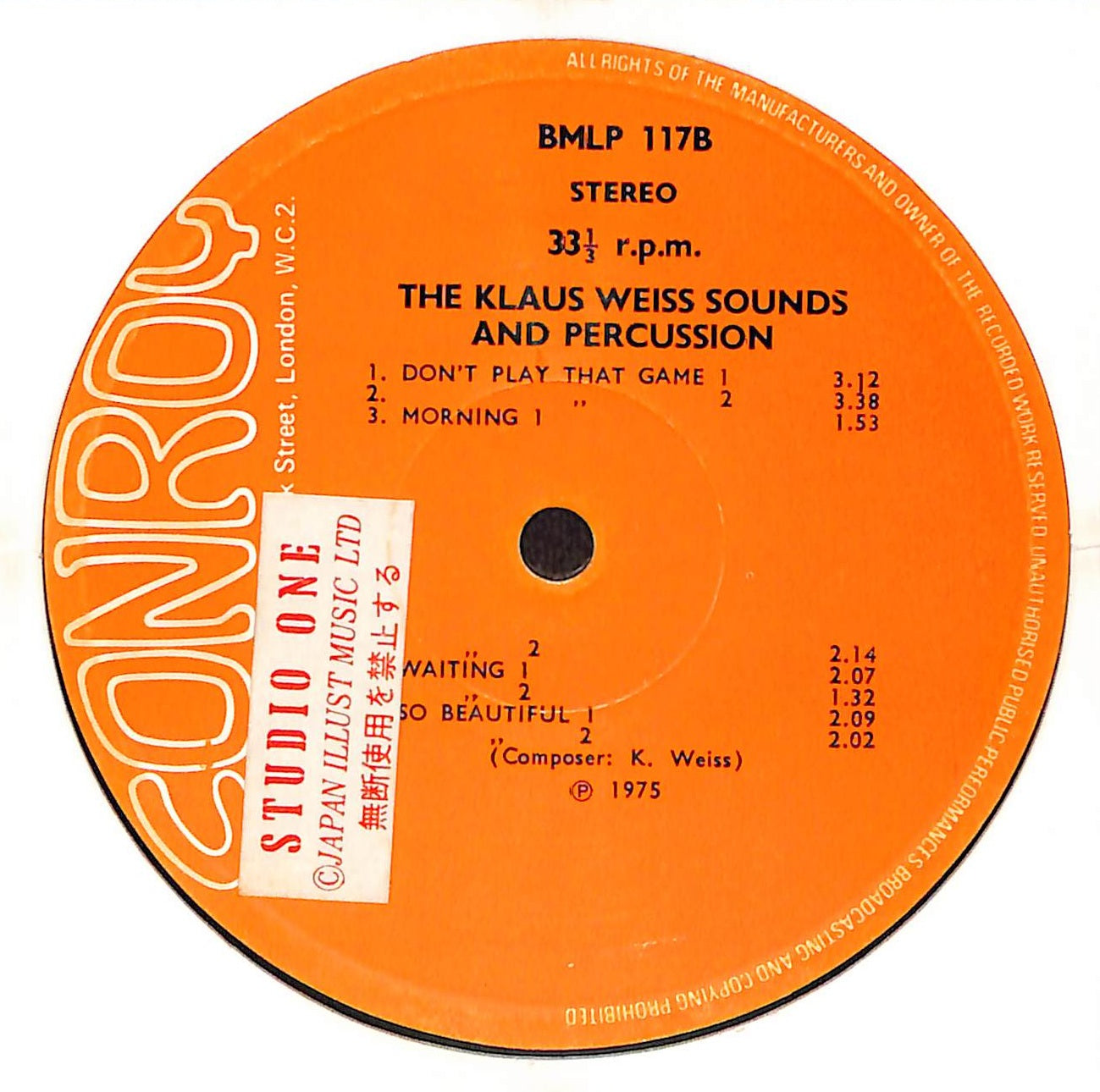 The Klaus Weiss Sounds & Percussion