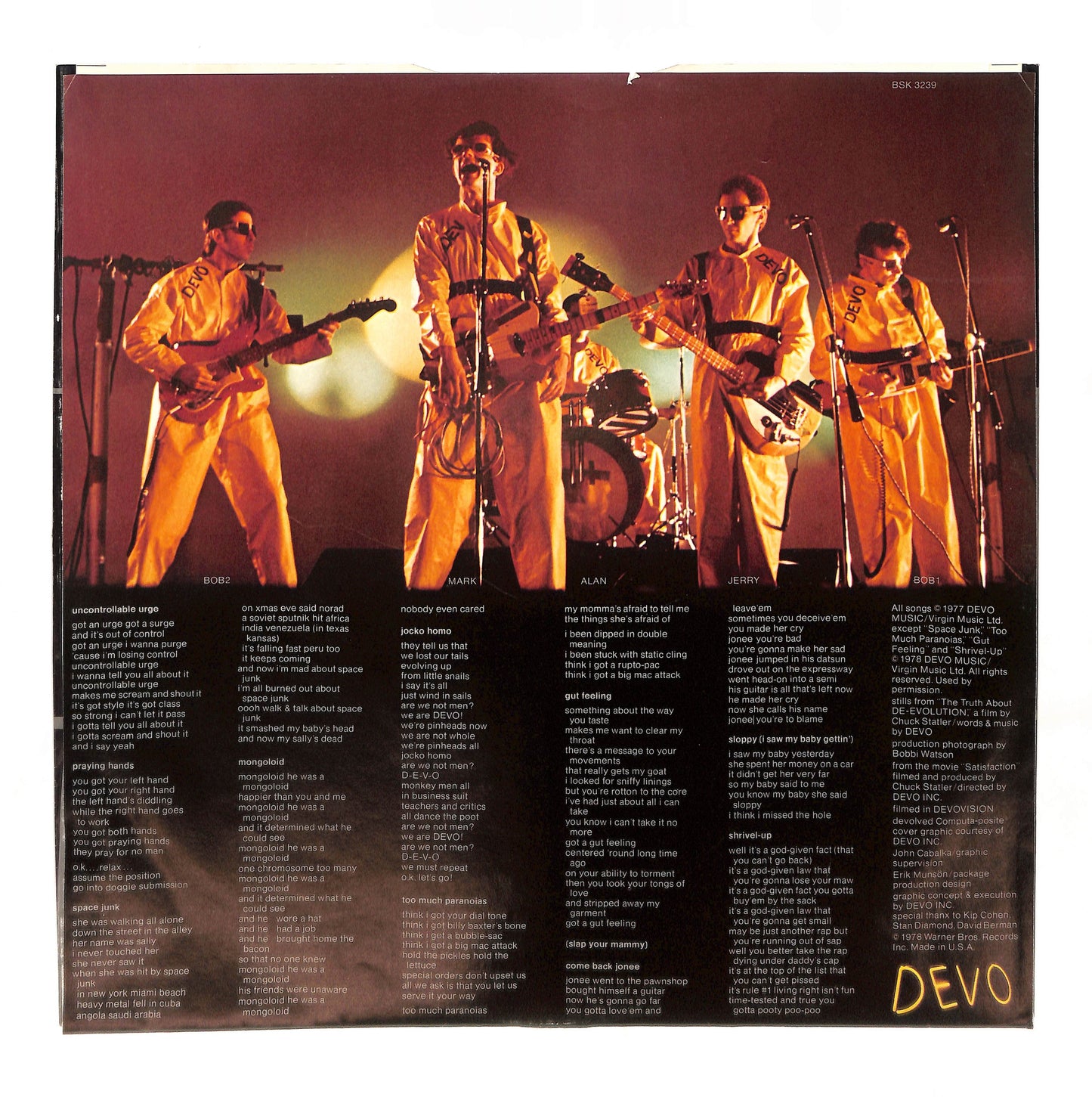 Q: Are We Not Men? A: We Are Devo!