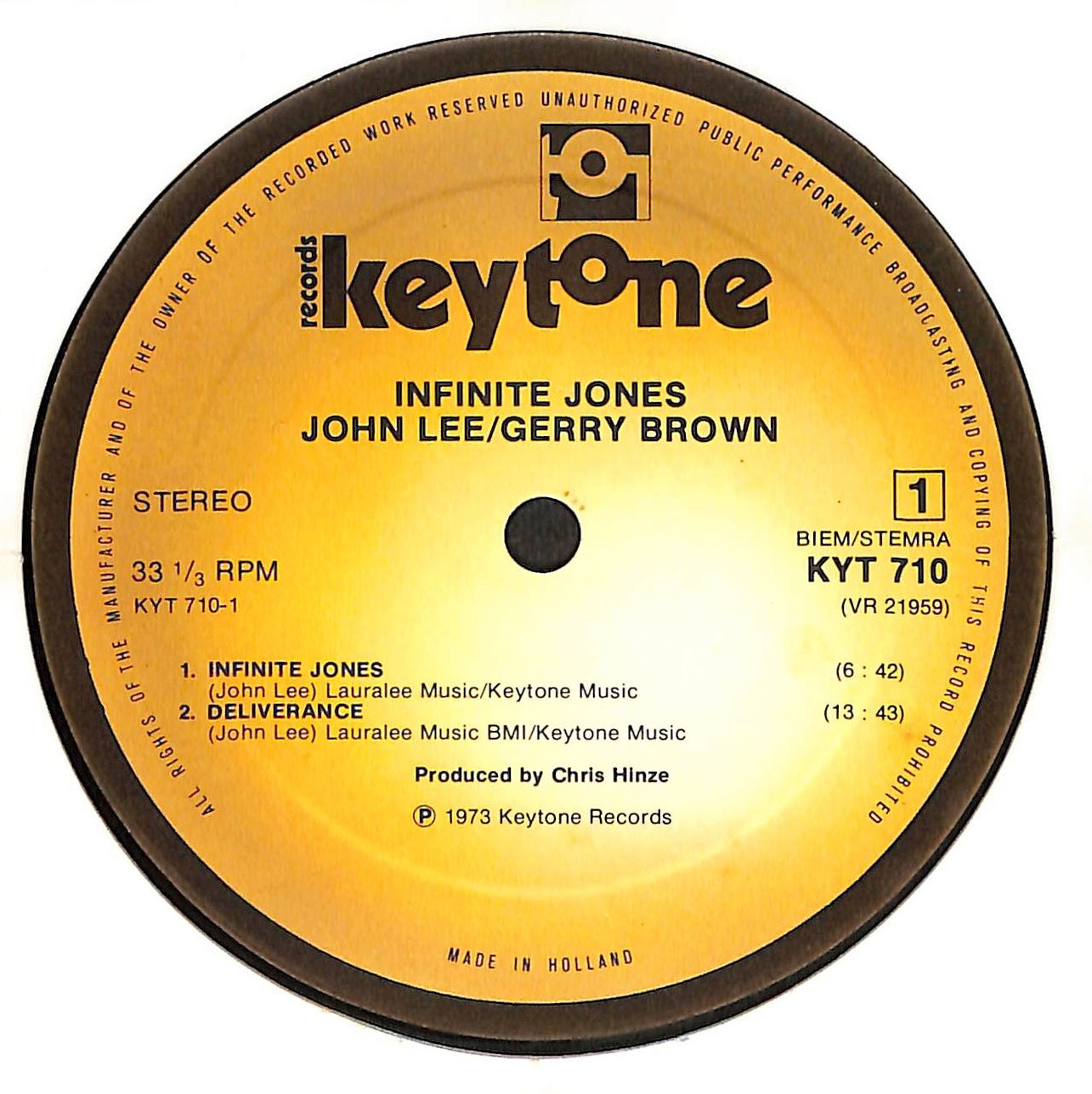 John Lee Gerry Brown ⁄ & Infinite Jones JOHN _ GERRY BROWN LEE
