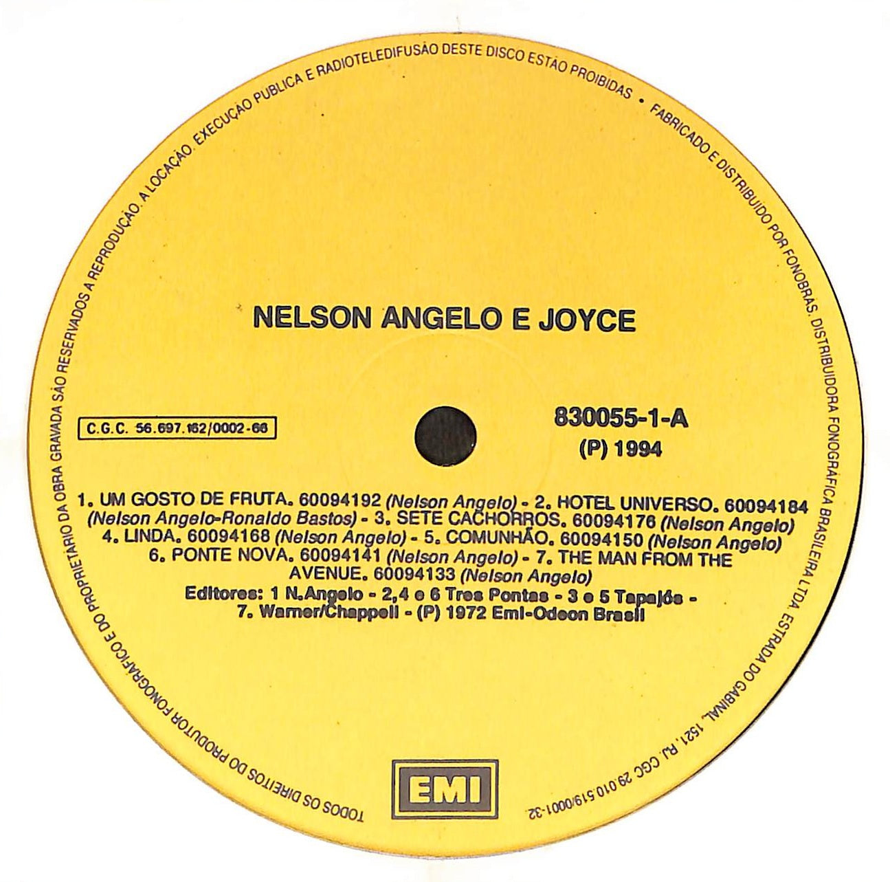 Nelson Angelo E Joyce 1994再発 ブラジル盤 美品 Nelson Angelo E Joyce 1994再発 ブラジル盤 美品 - メルカリ