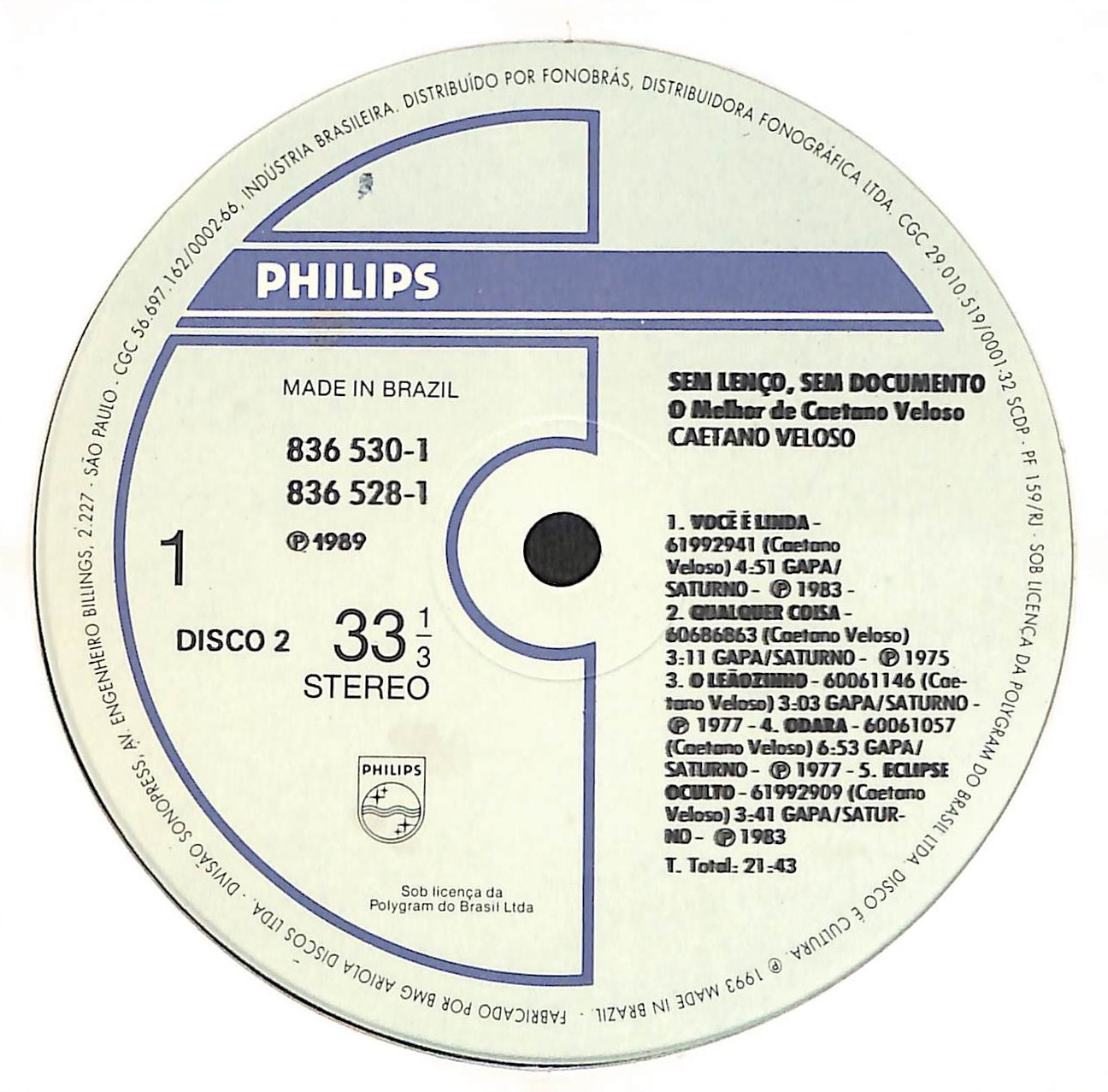 Sem Lenço, Sem Documento (O Melhor De Caetano Veloso)