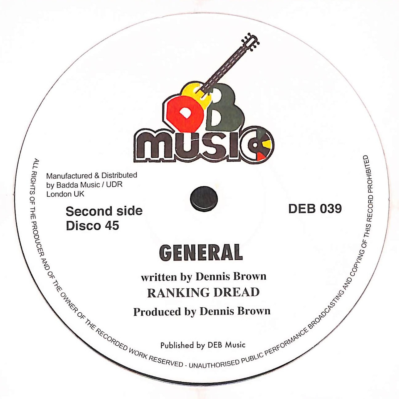 I Don't Want To Be No General / General