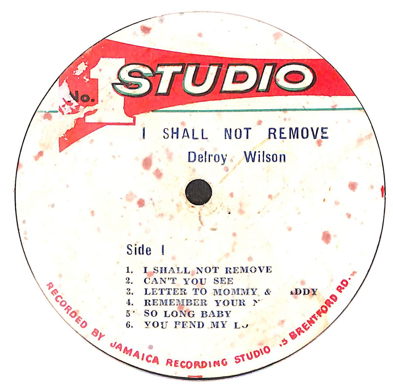 I Shall Not Remove