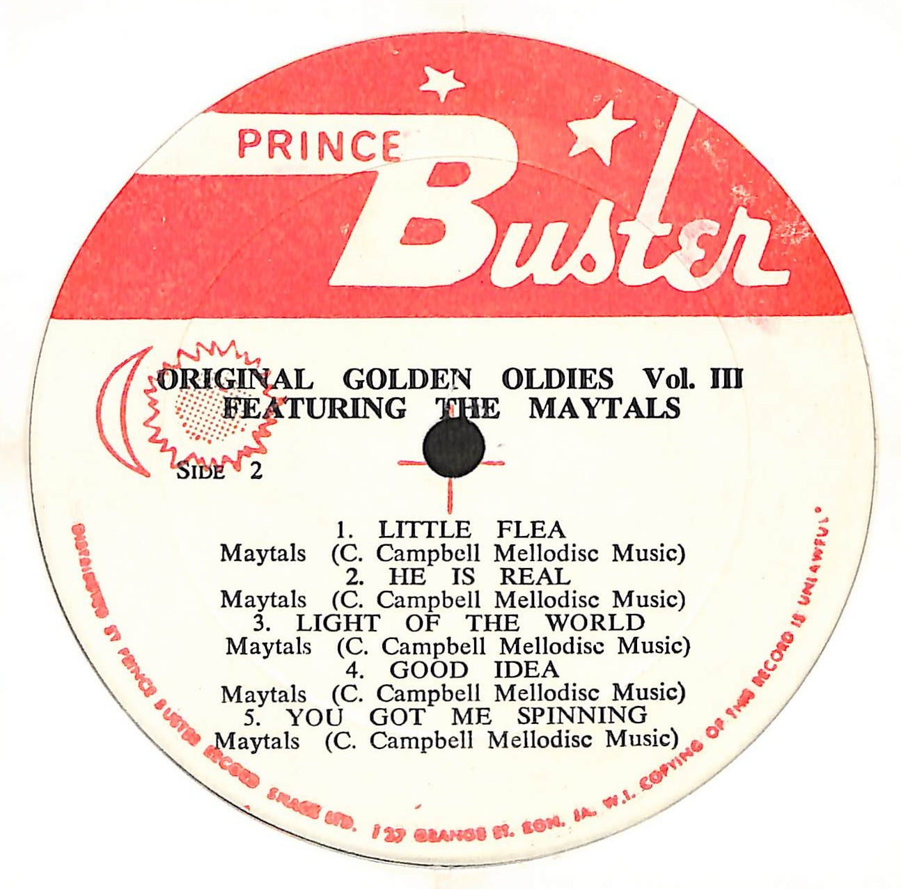 Prince Buster Record Shack Presents The Original Golden Oldies Vol.3 Featuring The Maytals