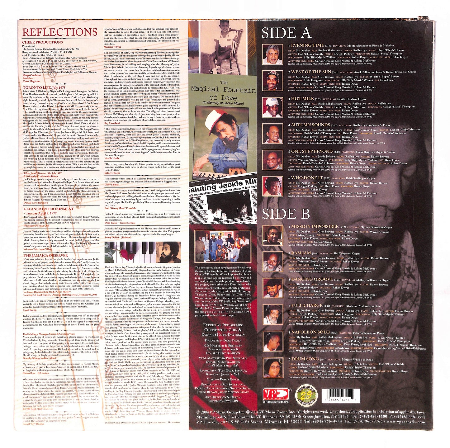 A Tribute To Reggae's Keyboard King - Jackie Mittoo - Interpretations & Improvisations