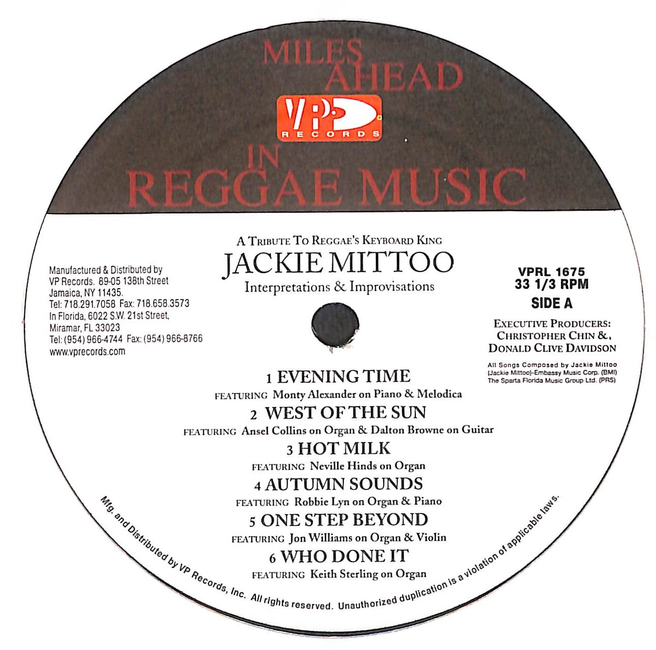 A Tribute To Reggae's Keyboard King - Jackie Mittoo - Interpretations & Improvisations