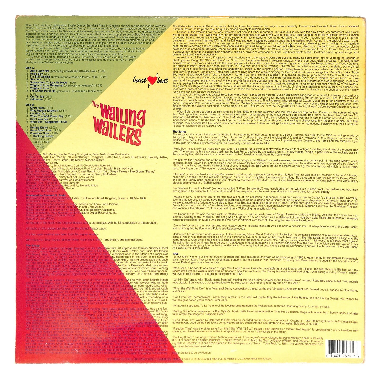 The Wailing Wailers At Studio One