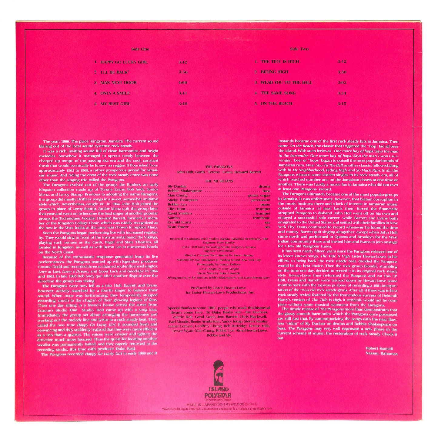 Sly & Robbie Meet The Paragons